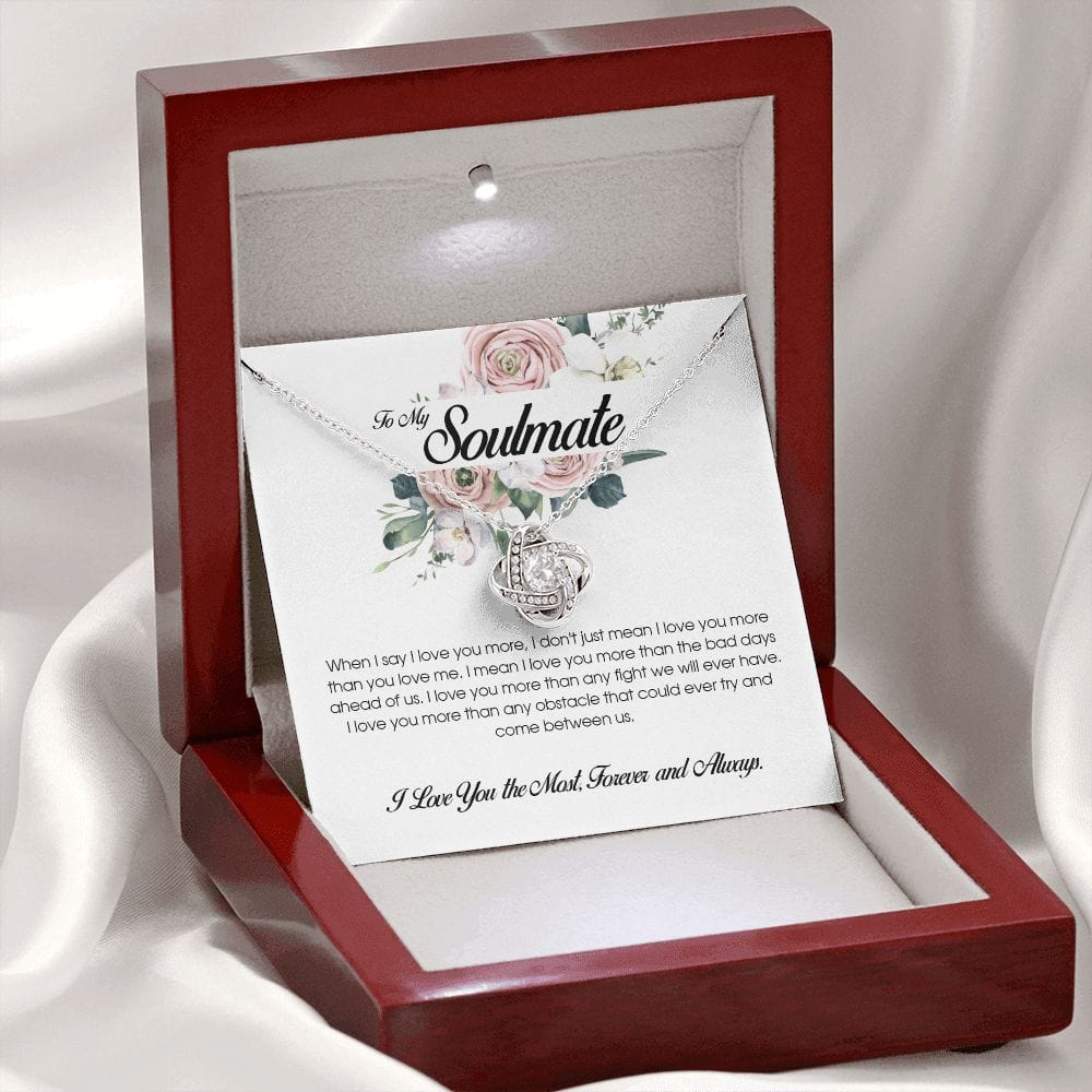 To My Soulmate, Love Knot Necklace