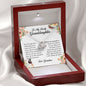 To My Lovely Granddaughter, Love Knot Necklace