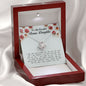 To My Beautiful Bonus Daughter, Love Knot Necklace