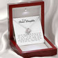 To My Bonus Daughter, Love Knot Necklace