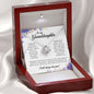 To My Granddaughter, Love Knot Necklace