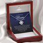 Love Knot Necklace, To My Amazing Mom on My Wedding Day, Wedding Gift from Son Gift from Groom