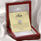 To My Beautiful Mom on My Wedding, Love Knot Necklace