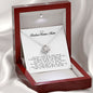 To My Badass Bonus Mom, Love Knot Necklace