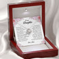 To My Daughter, Love Knot Necklace, Gift from Mom