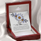 To My New Mom, Love Knot Necklace, Wedding Day Gift
