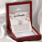 To My Granddaughter, Love Knot Necklace