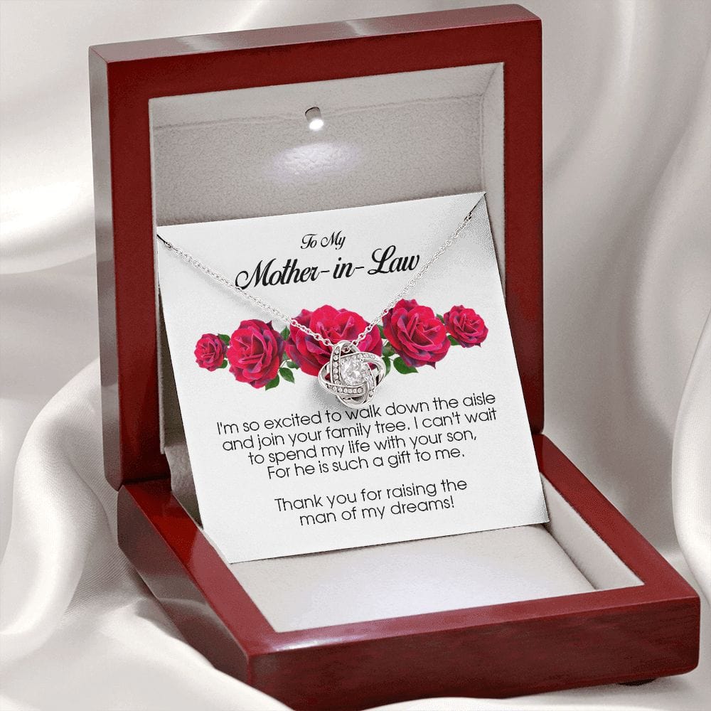 To My Mother In Law, Love Knot Necklace