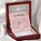 To My Granddaughter, Love Knot Necklace