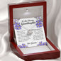 To My Amazing Granddaughter, Love Knot Necklace
