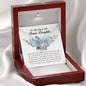 To My SmartAss Bonus Daughter, Love Knot Necklace