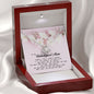 To My Unbiological Mom Gift, Love Knot Necklace