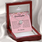 To My Granddaughter, Love Knot Necklace, Gift from Grandma