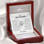 To My Granddaughter, Love Knot Necklace, Gift from Grandpa