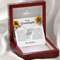 To My Granddaughter, Love Knot Necklace