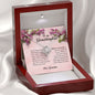 To My Granddaughter, Love Knot Necklace