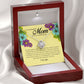 To My Beautiful Mother on My Wedding Day, Love Knot Necklace