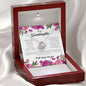To My Granddaughter, Love Knot Necklace