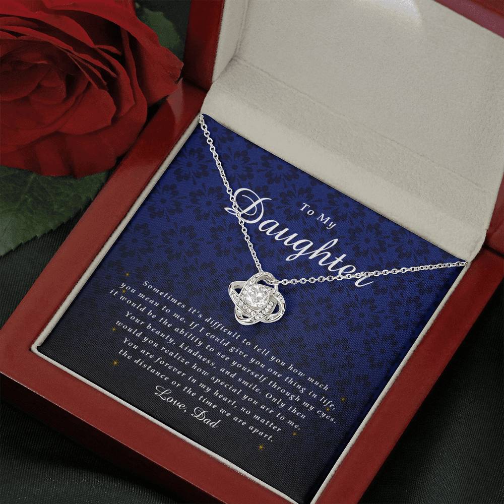 Love Knot Necklace, To My Daughter