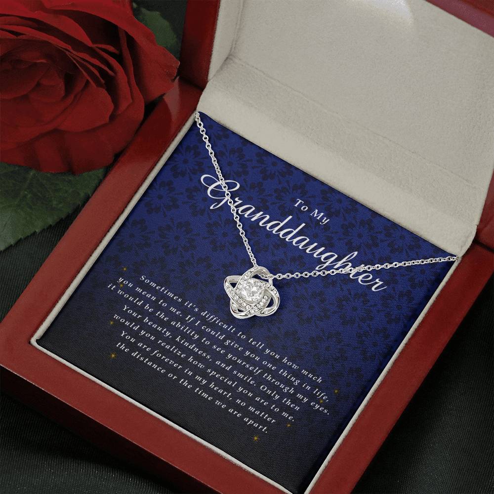Love Knot Necklace, Granddaughter Gift