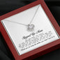 Stepped Up Mom Gift, Love Knot Necklace