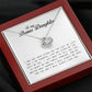 To My Bonus Daughter, Love Knot Necklace