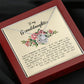 To My Granddaughter, Love Knot Necklace