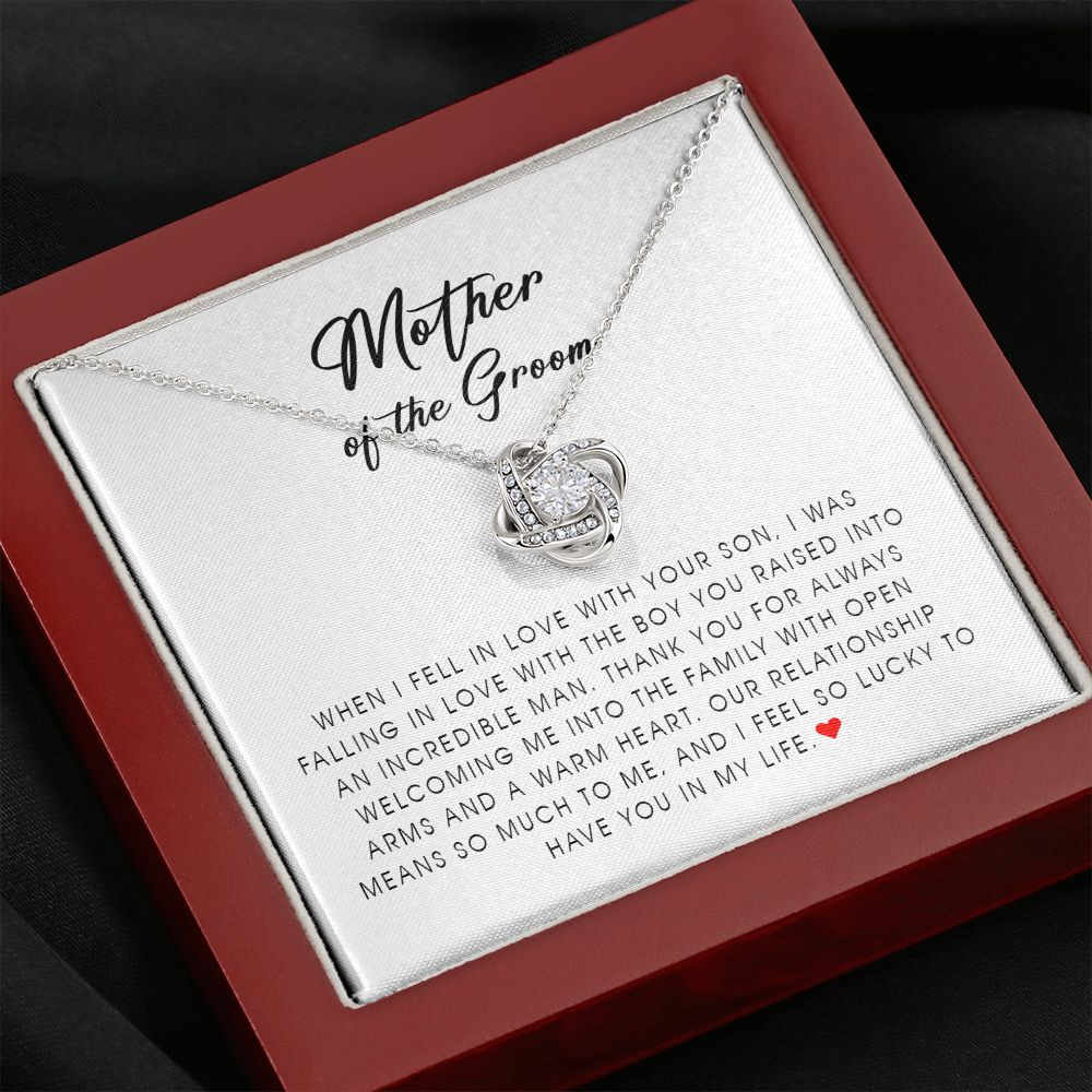 Mother of The Groom, Love Knot Necklace