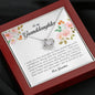 To My Granddaughter, Love Knot Necklace