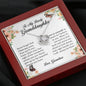 To My Lovely Granddaughter, Love Knot Necklace