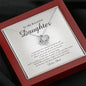 Love Knot Necklace, To My Beautiful Daughter, With Love From Dad