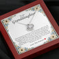 To My Granddaughter, Love Knot Necklace