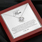 To My Amazing Mom, Love Knot Necklace