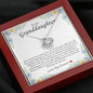 To My Granddaughter, Love Knot Necklace