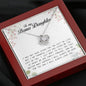 To My Bonus Daughter, Love Knot Necklace
