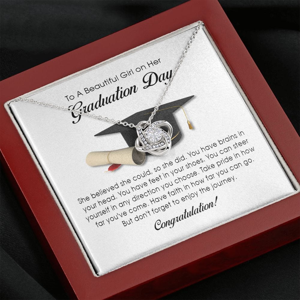 Graduation Gift, Love Knot Necklace