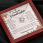 To My Beautiful Granddaughter, Love Knot Necklace