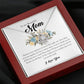 To My Beautiful Mom, Love Knot Necklace