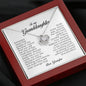 To My Granddaughter, Love Knot Necklace, Gift from Grandpa