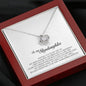 To My Stepdaughter Gift, Love Knot Necklace