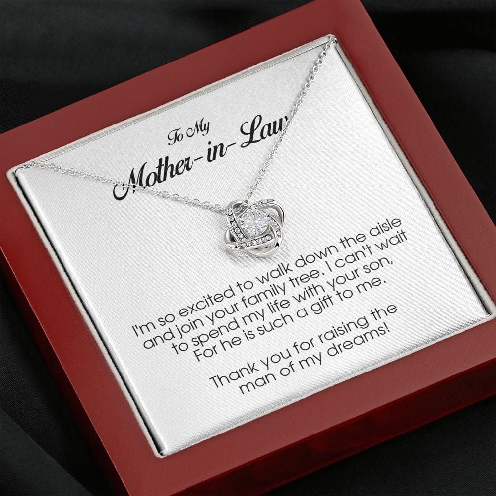 To My Mother In Law, Love Knot Necklace