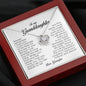 To My Granddaughter, Love Knot Necklace, Gift from Grandpa