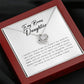 To My Bonus Daughter, Love Knot Necklace