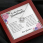 To My Awesome Granddaughter, Love Knot Necklace