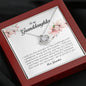 To My Granddaughter, Love Knot Necklace