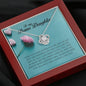 To My Bonus Daughter, Love Knot Necklace