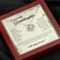 To My Beautiful Granddaughter, Love Knot Necklace