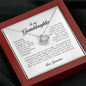 To My Granddaughter, Love Knot Necklace, Gift from Grandma