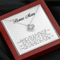 To my Bonus Mom Gift, Love Knot Necklace