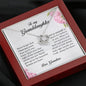 To My Granddaughter, Love Knot Necklace, Gift from Grandma